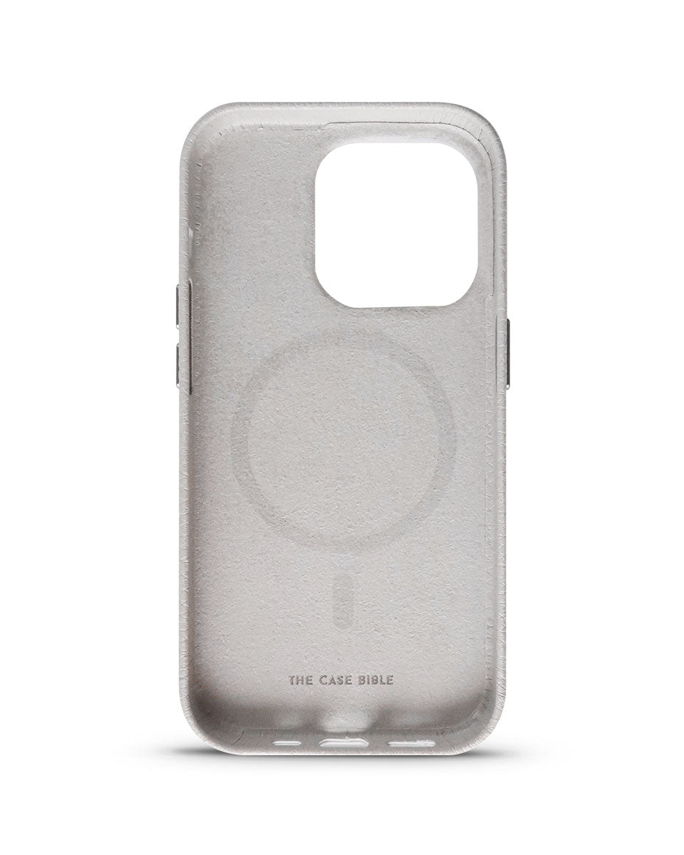 LEATHER MAGSAFE CASE - GREY