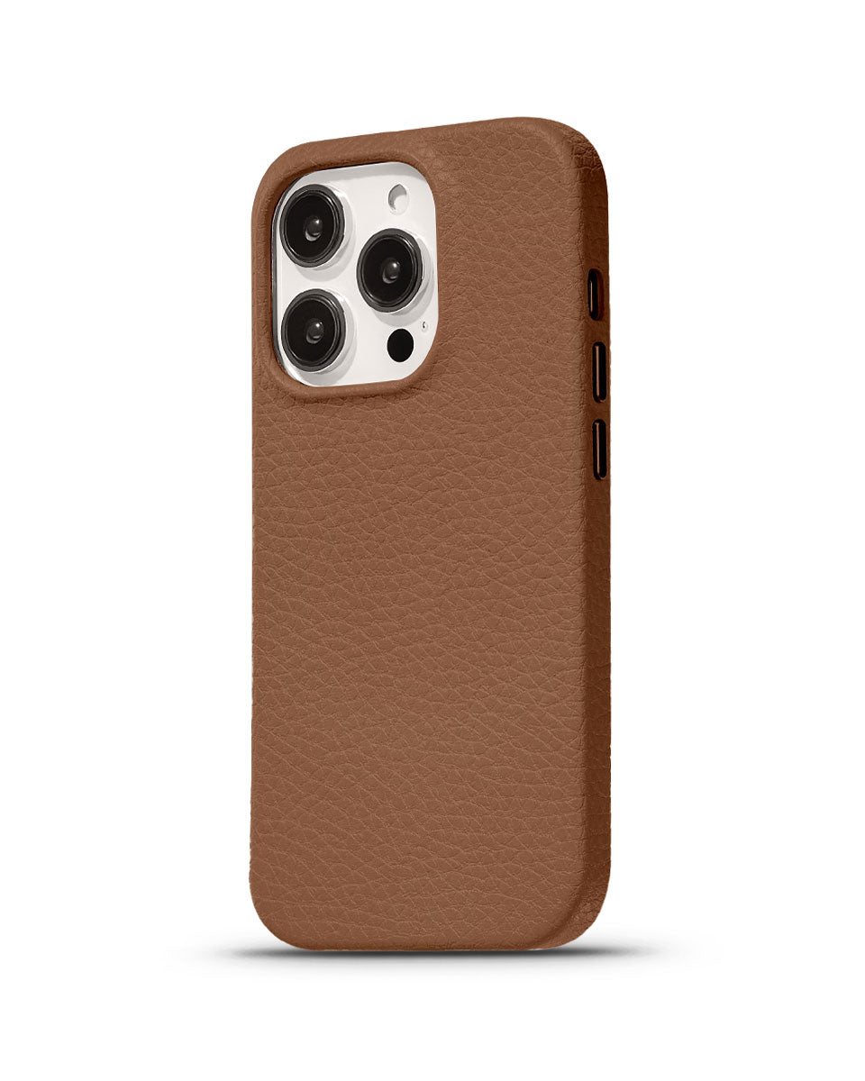 LEATHER MAGSAFE CASE - BROWN