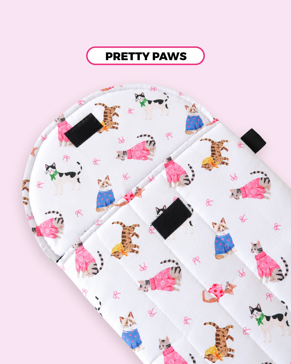 PUFFY LAPTOP SLEEVE - PRETTY PAWS
