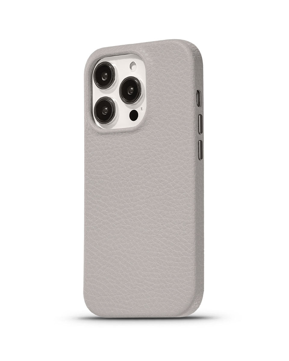 LEATHER MAGSAFE CASE - GREY