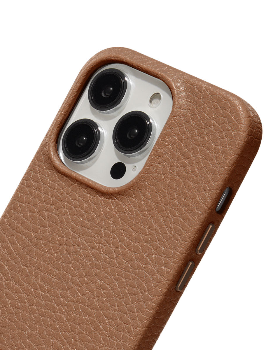 LEATHER MAGSAFE CASE - BROWN