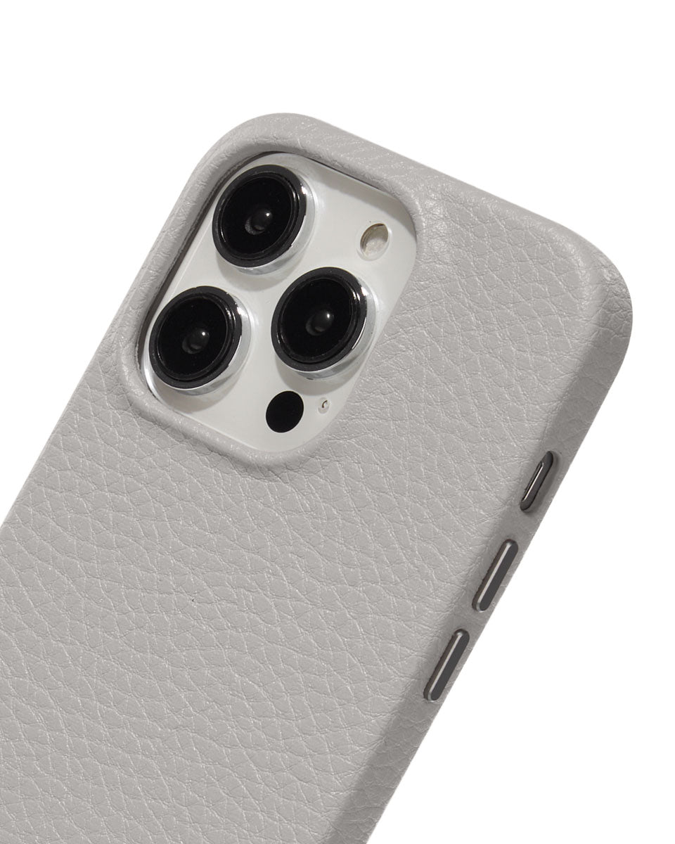 LEATHER MAGSAFE CASE - GREY