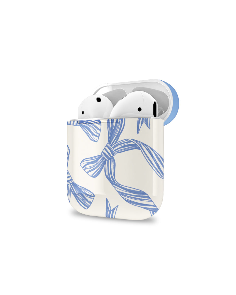 ARMOR AIRPODS CASE - BOW IN WHITE