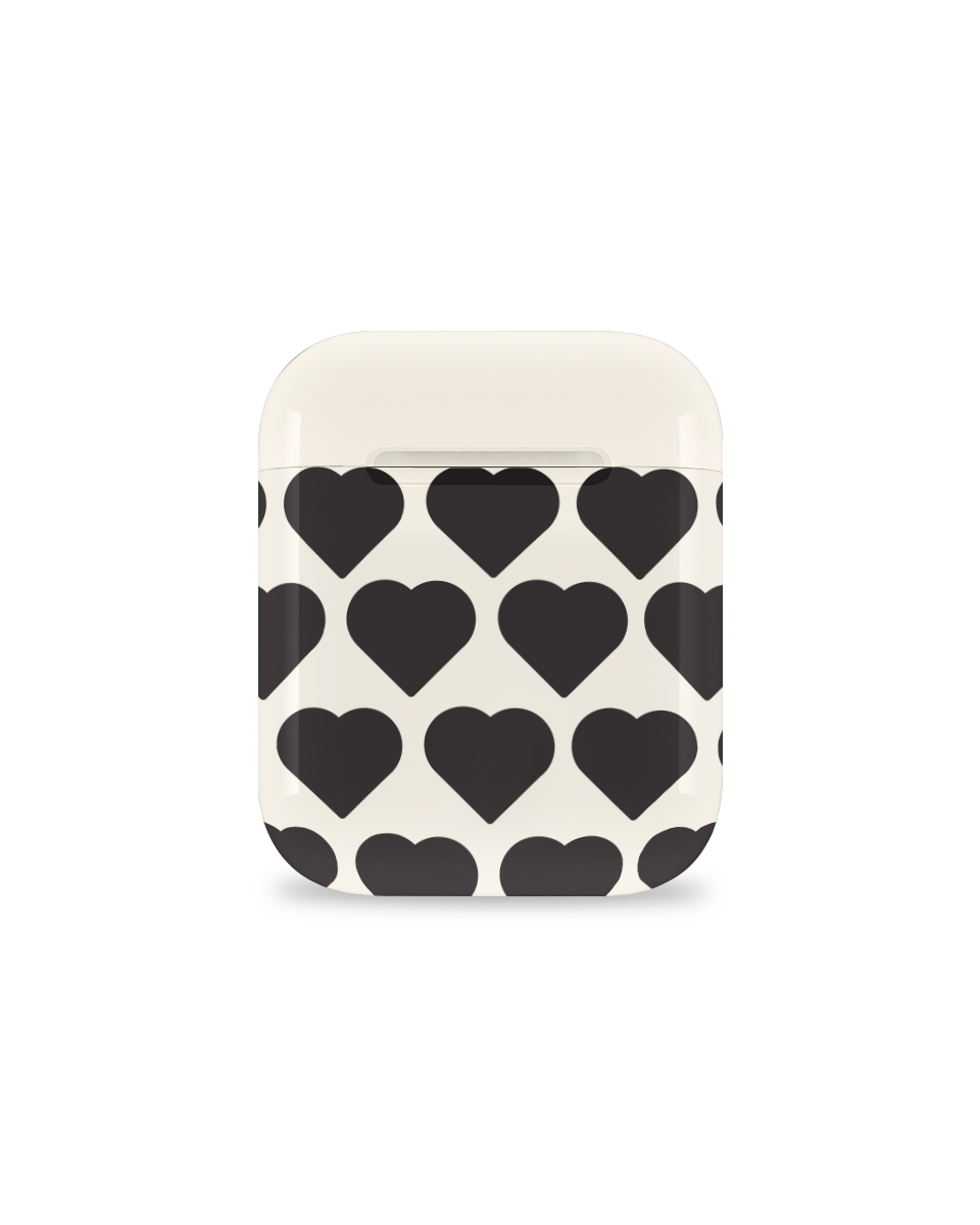 ARMOR AIRPODS CASE - BLACK HEARTS