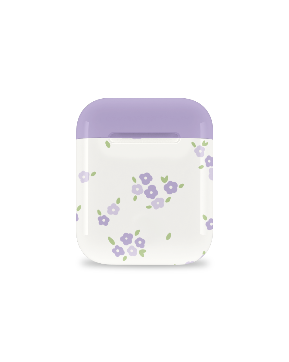 Lavender Pastel Purple Airpods Cloud Silicone Soft Case For