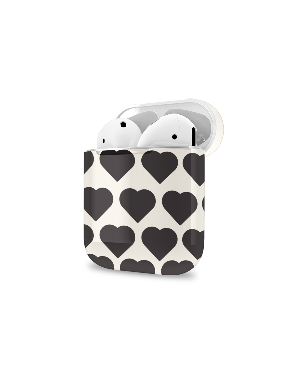 ARMOR AIRPODS CASE - BLACK HEARTS