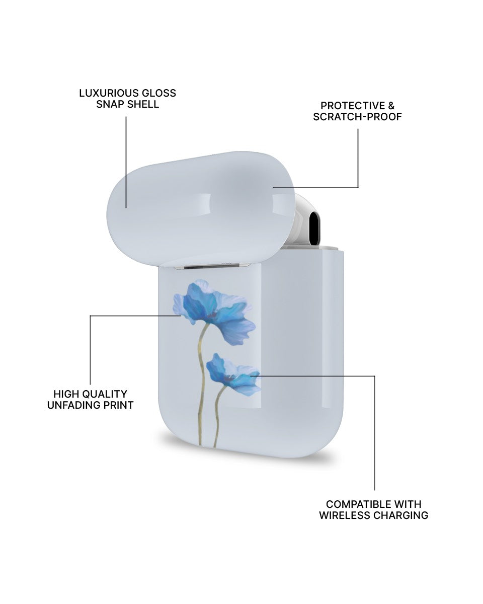 ARMOR AIRPODS CASE - AZURE PETAL
