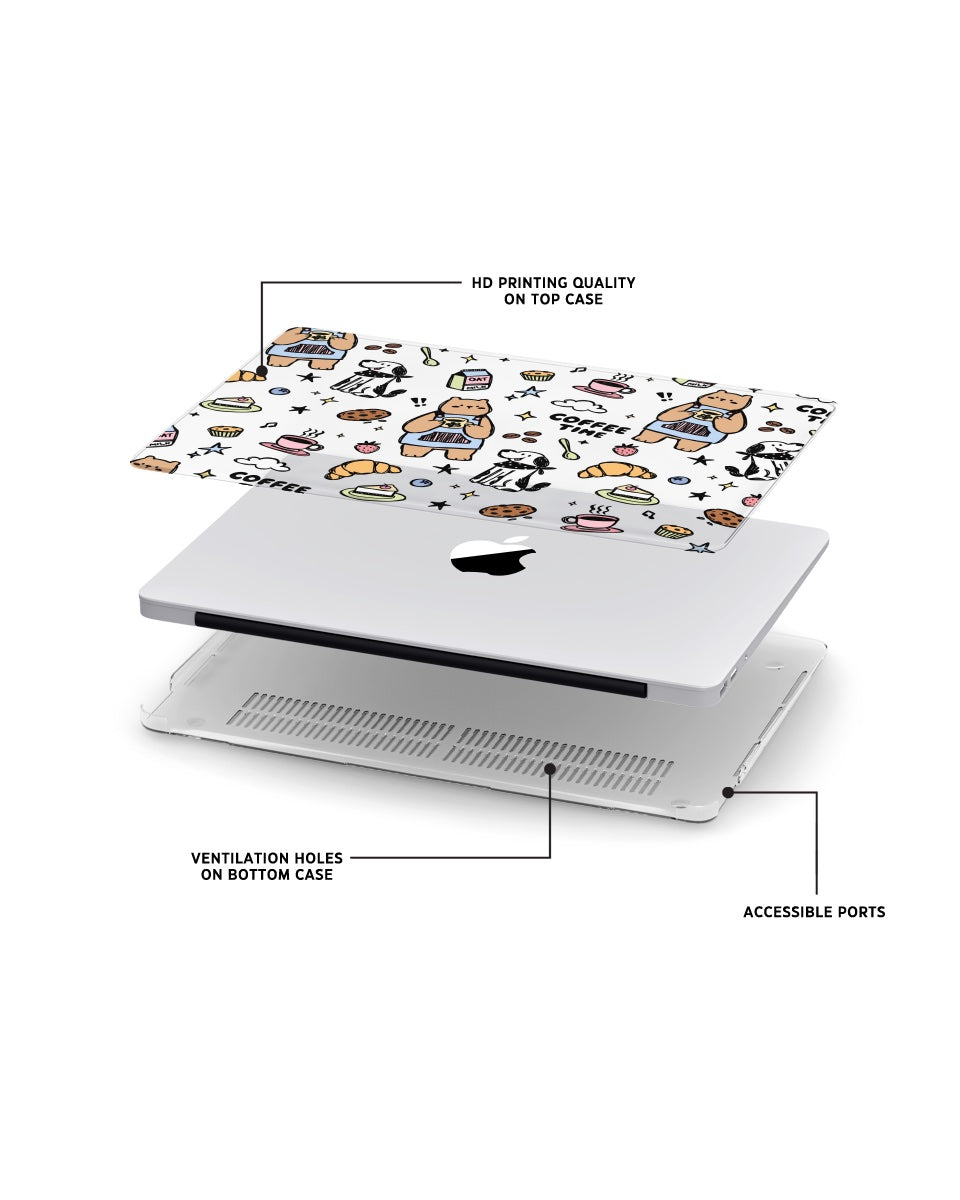MACBOOK CASE - BEAR CAFE