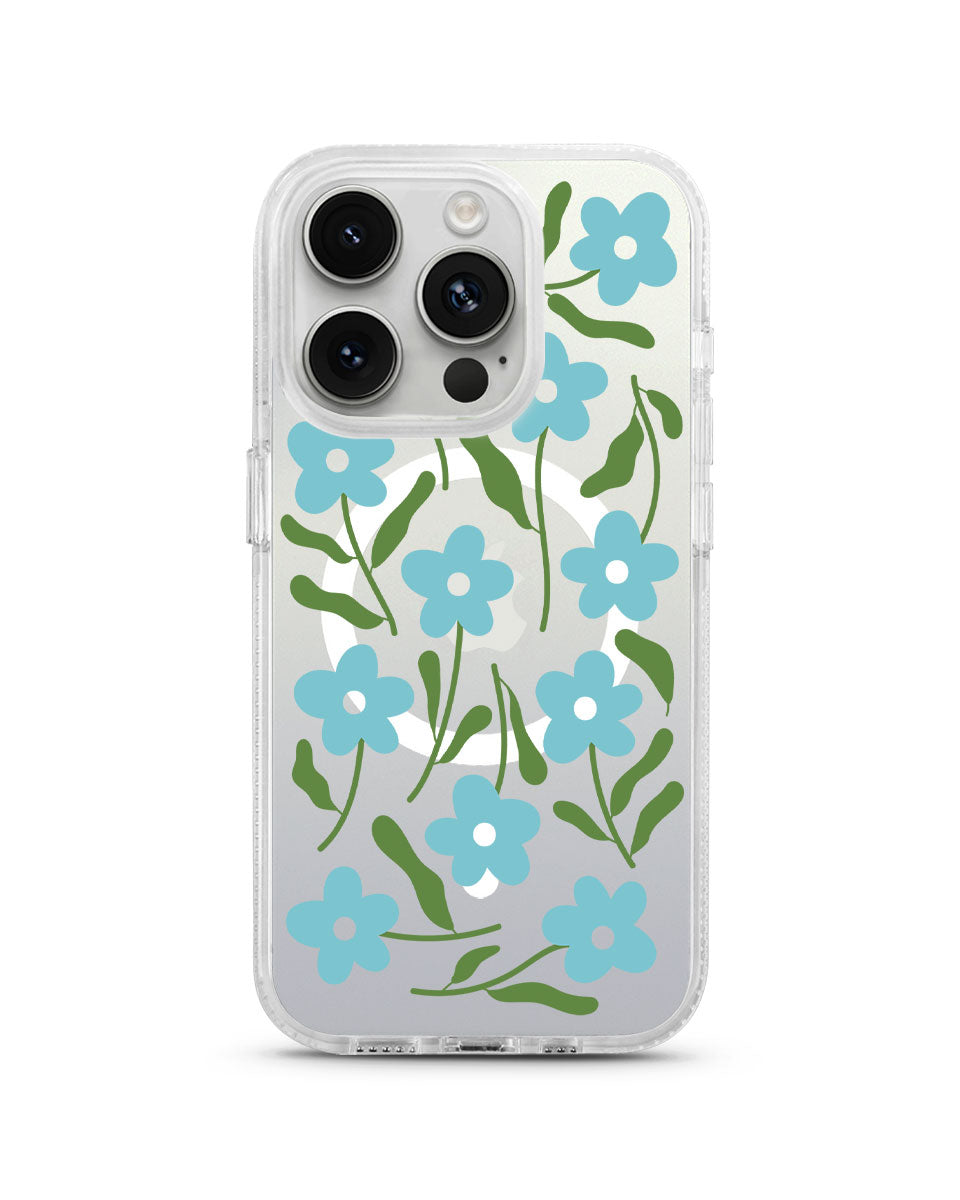 MAGSAFE CLOUD CASE - BLUE FLEUR