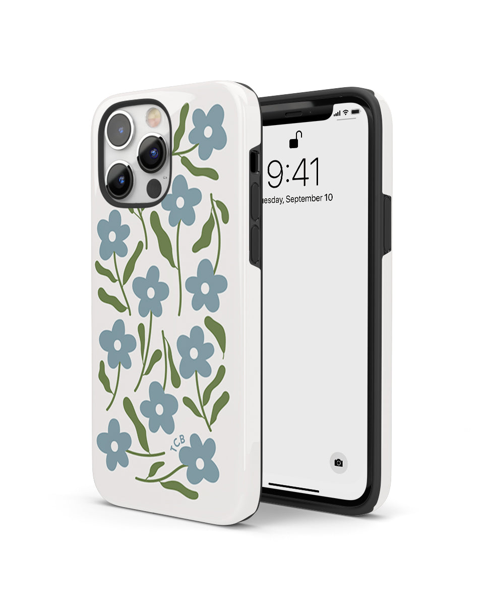 DOUBLE ARMOR CASE - BLUE FLEUR