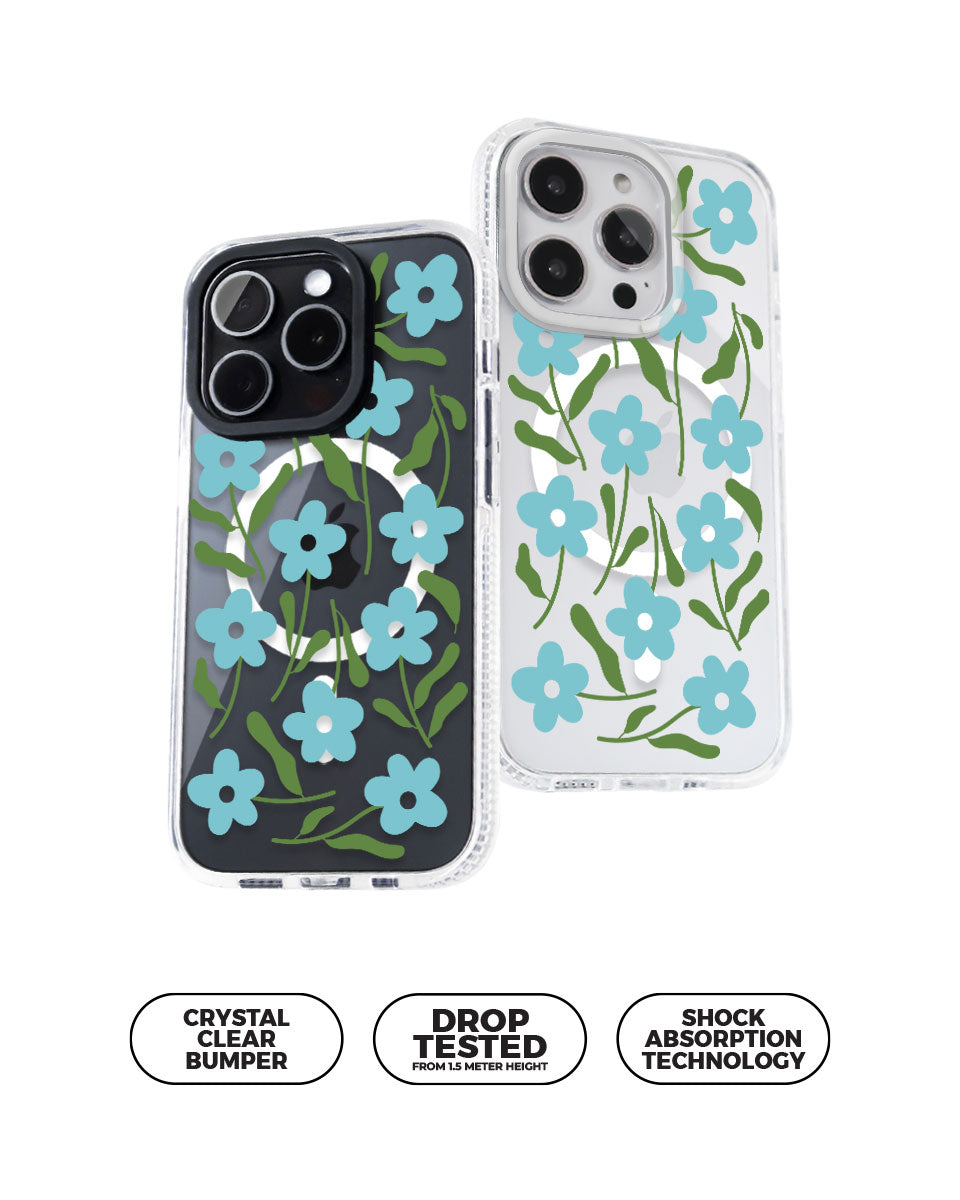 MAGSAFE CLOUD CASE - BLUE FLEUR