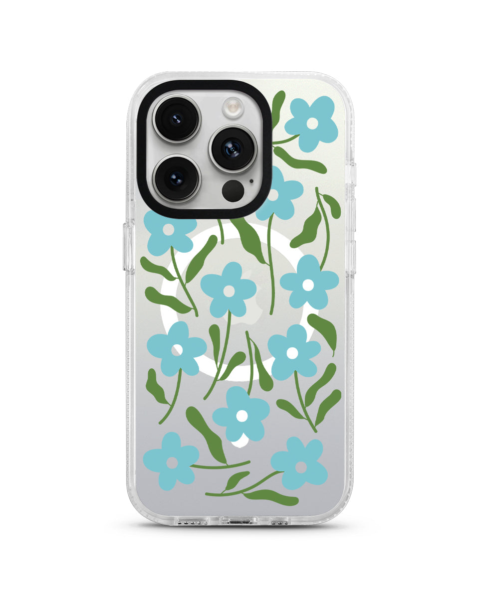 MAGSAFE CLOUD CASE - BLUE FLEUR