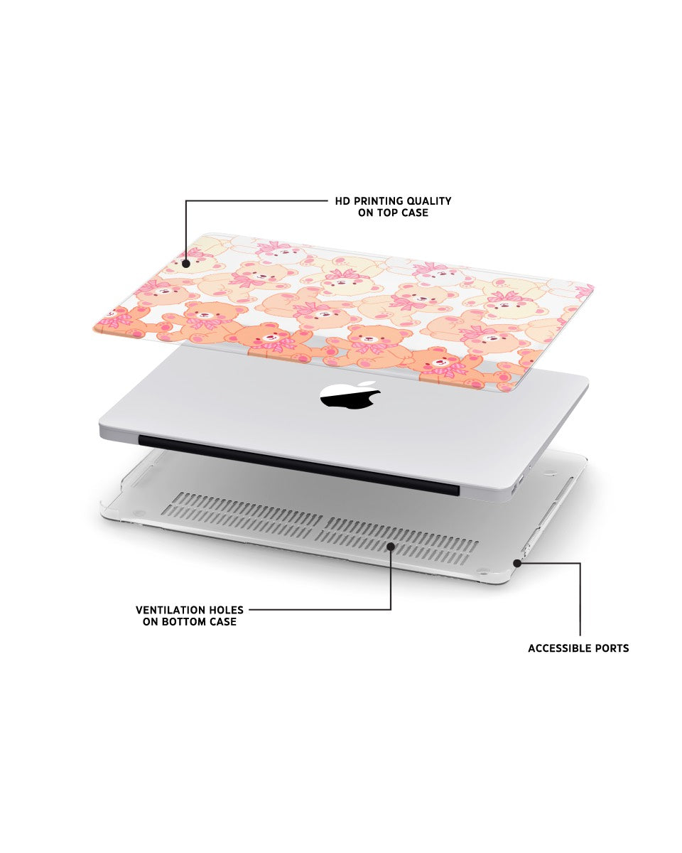MACBOOK CASE - BLUSHED TEDDIES