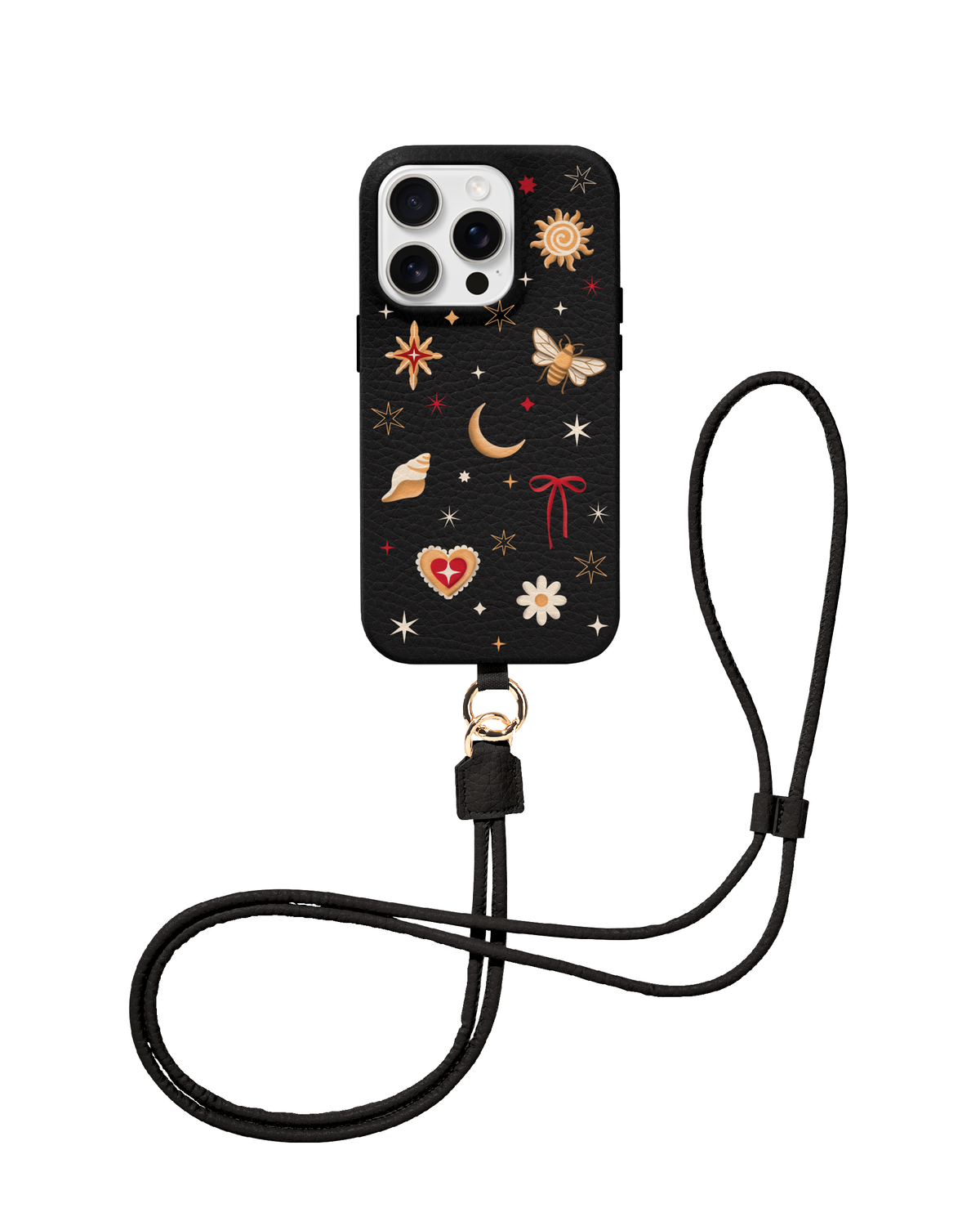 CROSSBODY LEATHER MAGSAFE CASE - COSMIC CHARM