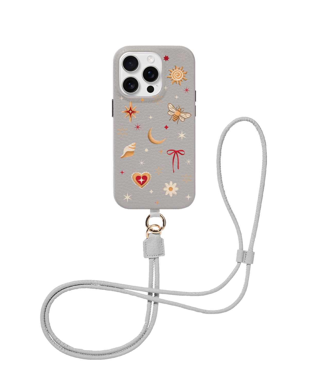 CROSSBODY LEATHER MAGSAFE CASE - COSMIC CHARM