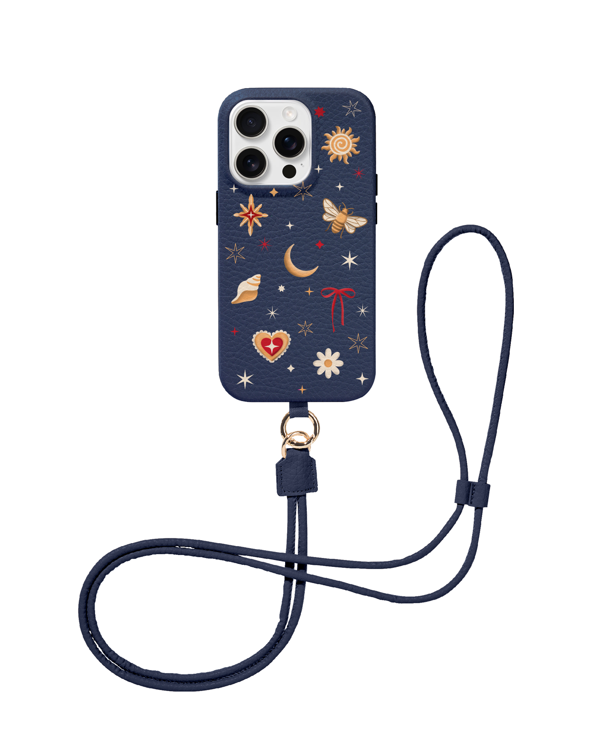 CROSSBODY LEATHER MAGSAFE CASE - COSMIC CHARM