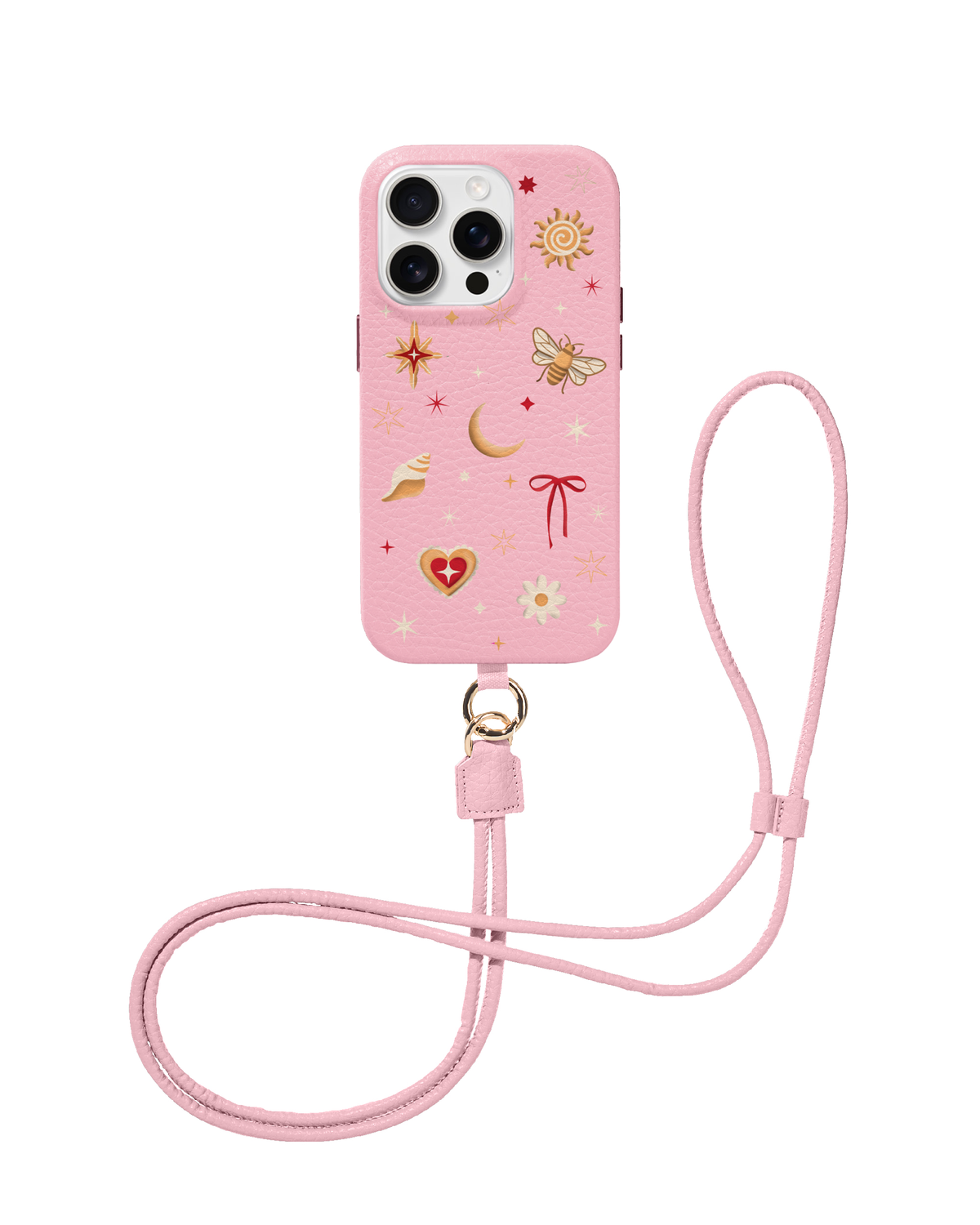 CROSSBODY LEATHER MAGSAFE CASE - COSMIC CHARM