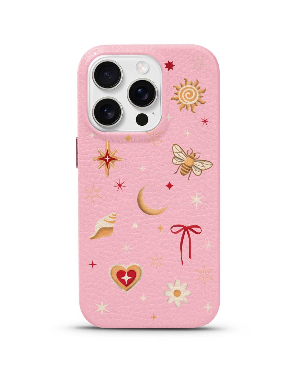 LEATHER MAGSAFE CASE - COSMIC CHARMS