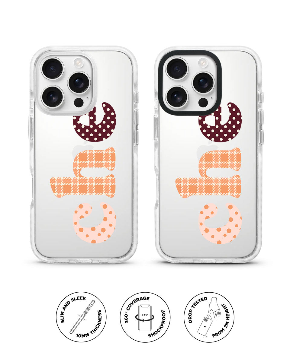 X-TECH BUMPER CASE - DOTTY IN ORANGE