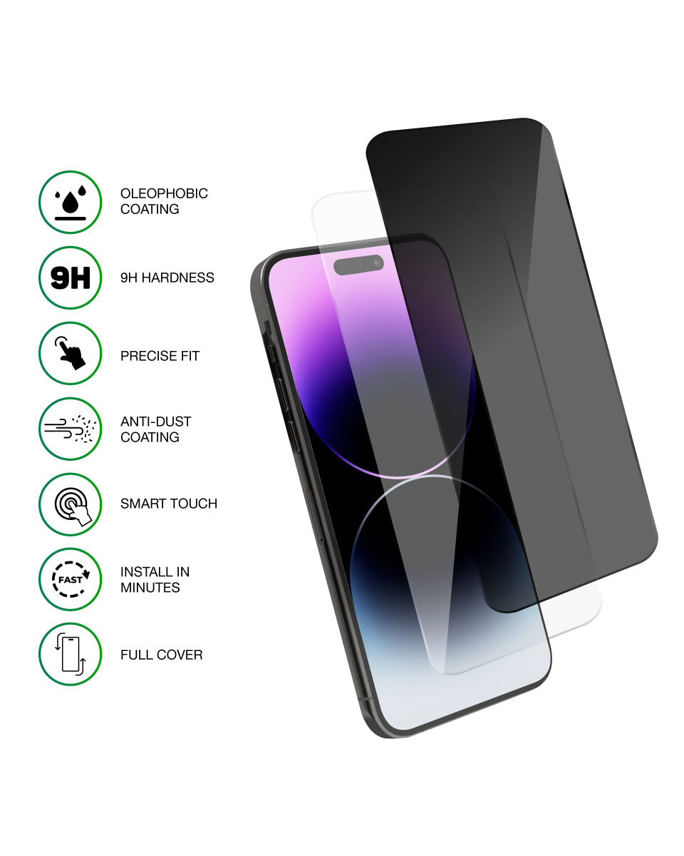 TITAN ULTRA SHIELD TEMPERED GLASS - ANTI-SPY PRIVACY