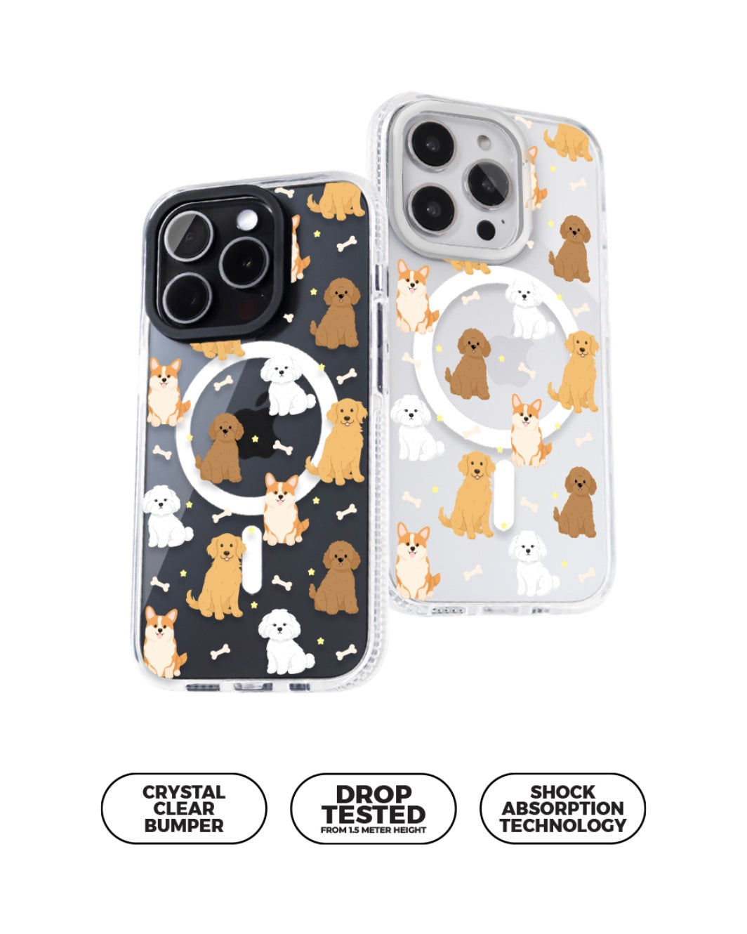 MAGSAFE CLOUD CASE - GOLDEN PAWS