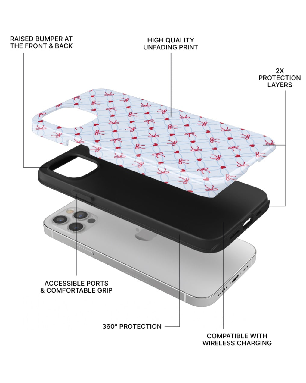 DOUBLE ARMOR CASE - LOVE KNOTS