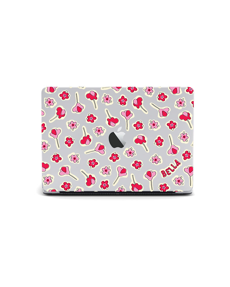 Violetta Beauty Case Ovale Con Maniglia - Collezione Flowers, Rosa, 28x18x10 Cm, Necessaire Per Trucco E Accessori