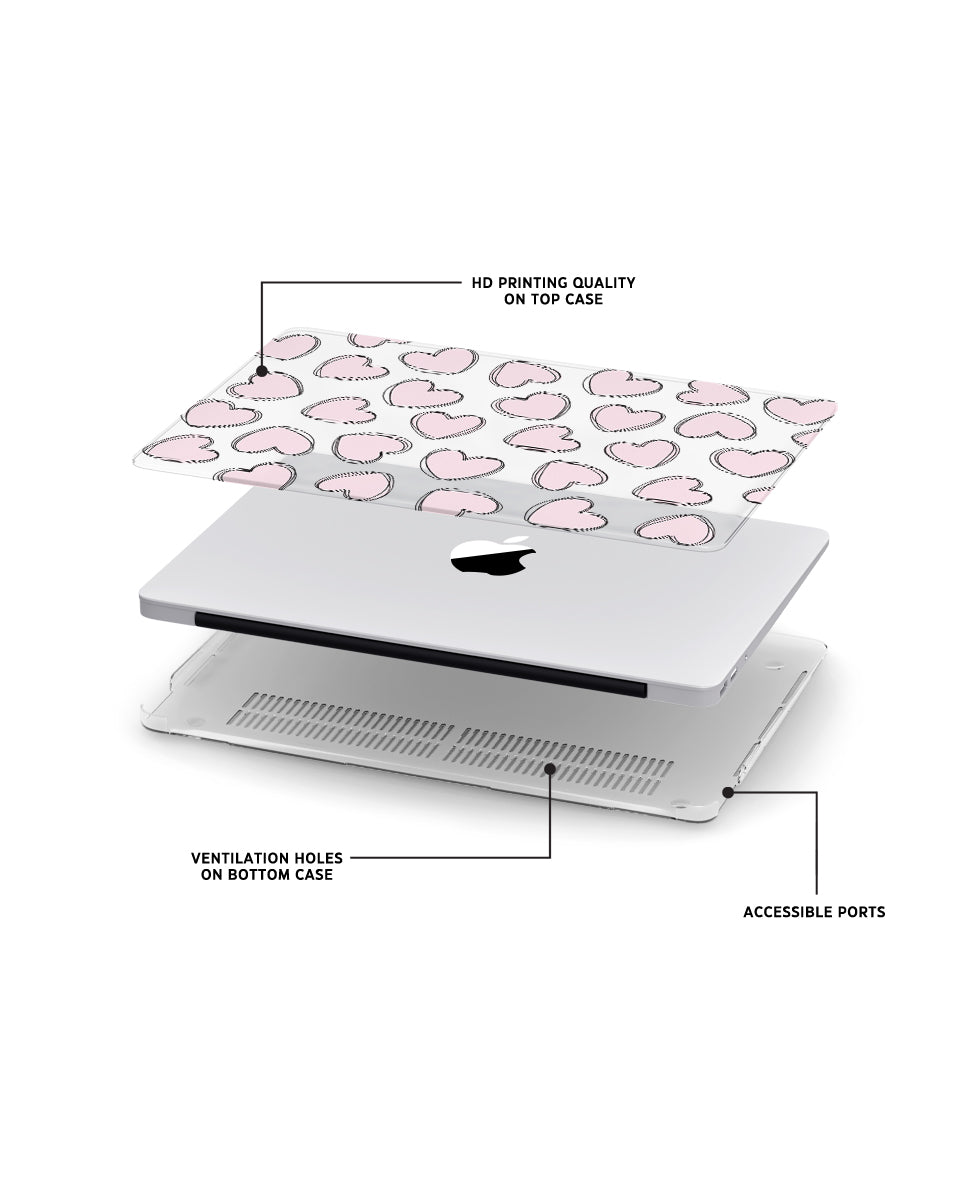 MACBOOK CASE - LOVE SCRIBBLE