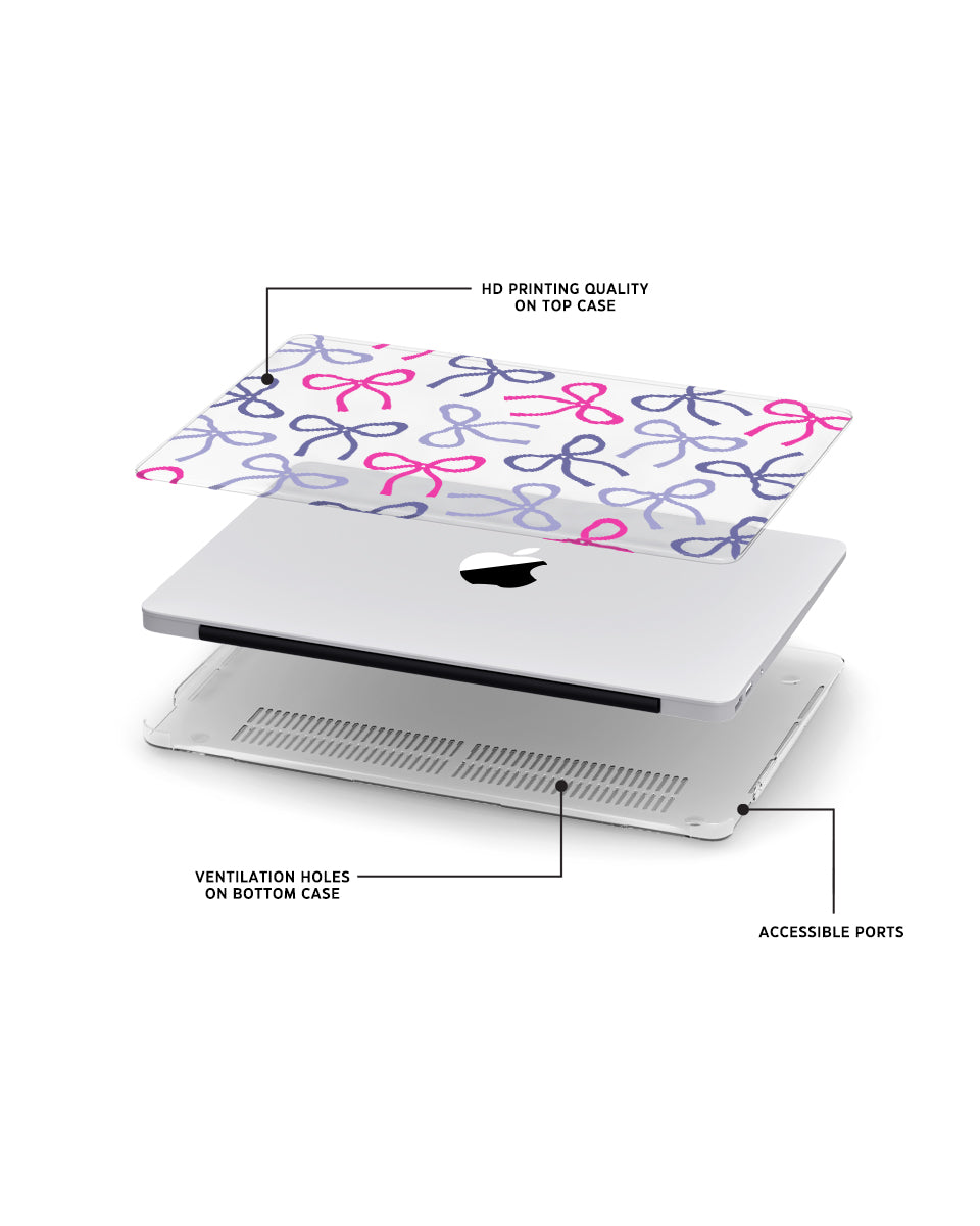 MACBOOK CASE - PURPLE RIBBONS
