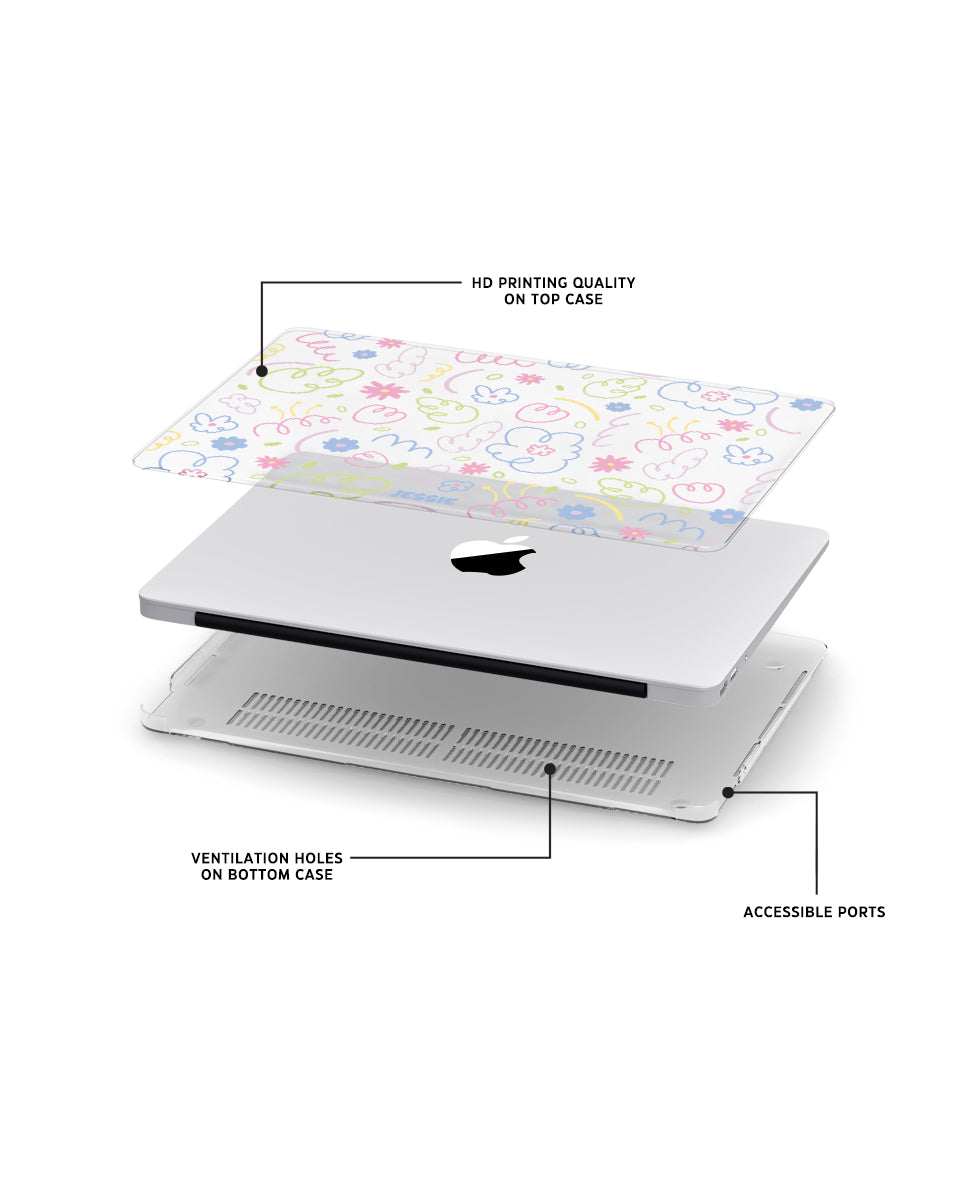 MACBOOK CASE - PASTEL FLORAL