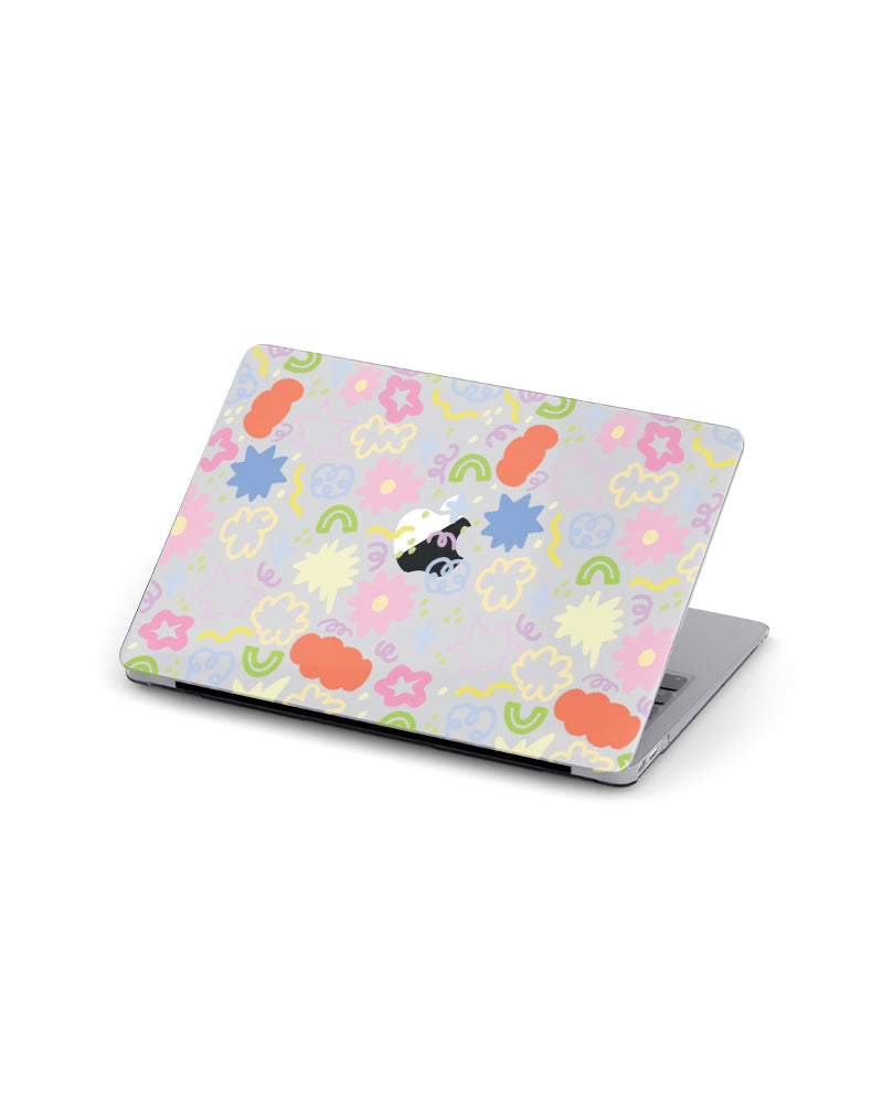 MACBOOK CASE - SCRIBBLE FLOWER