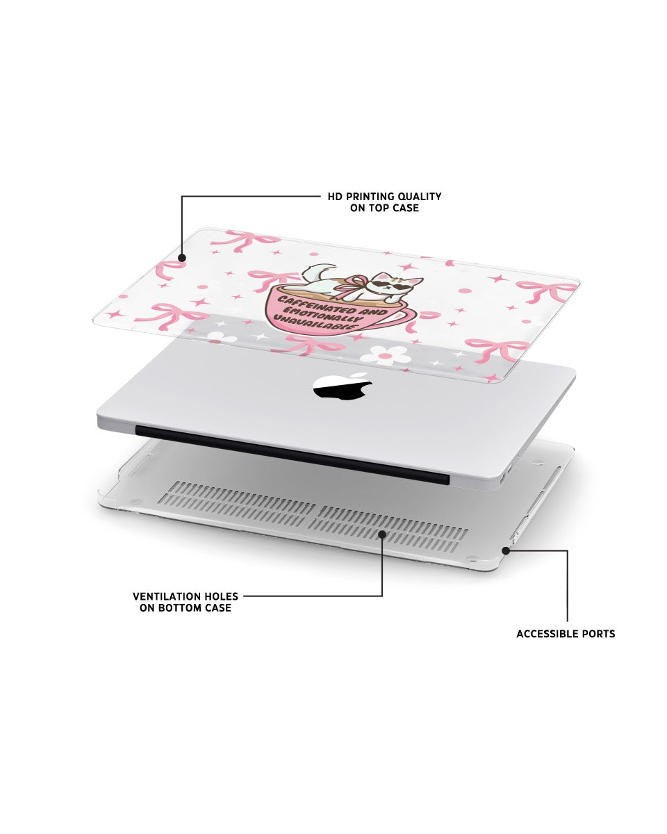 MACBOOK CASE - CAFFEINATED CAT