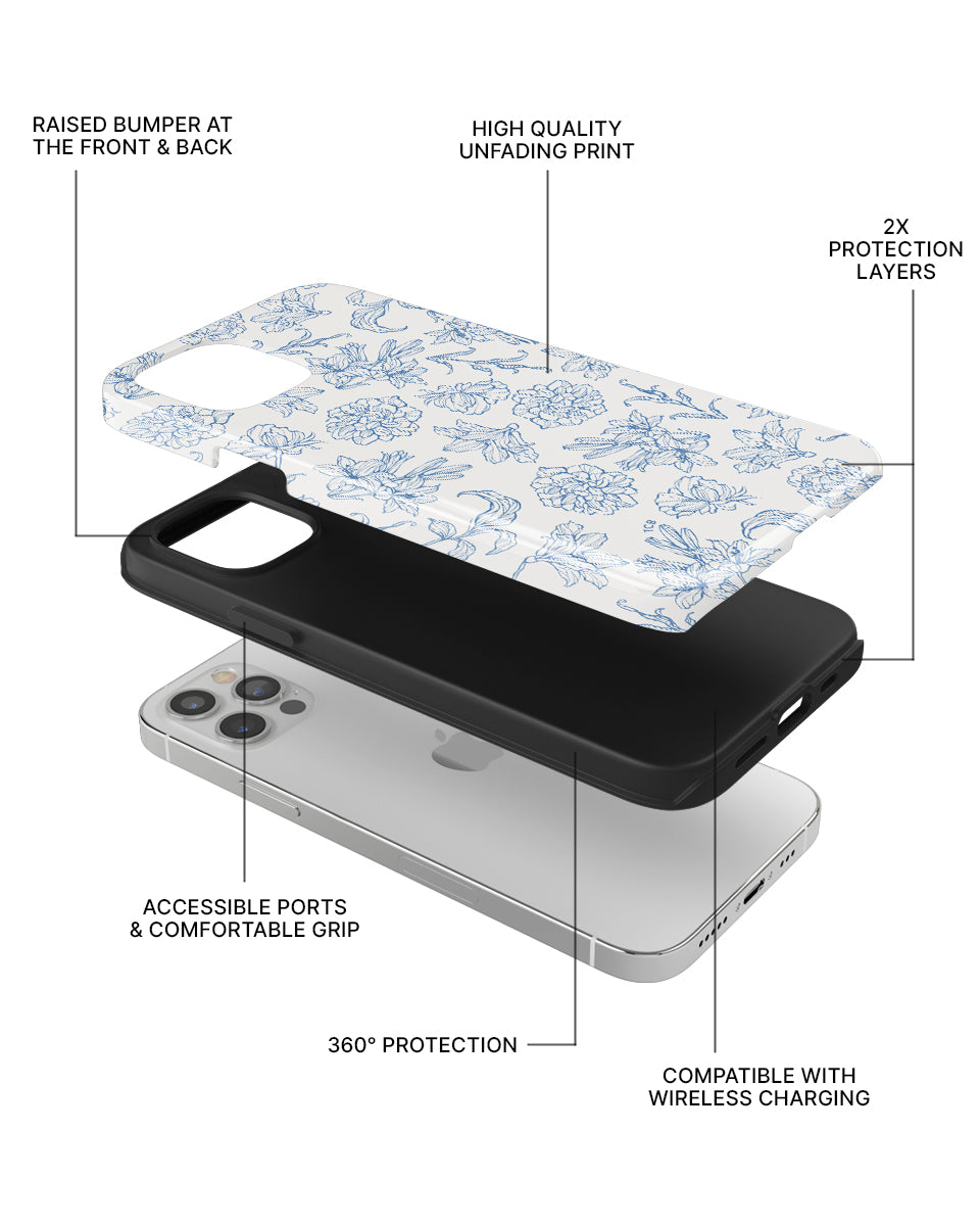 DOUBLE ARMOR CASE - BLUE BLOSSOM