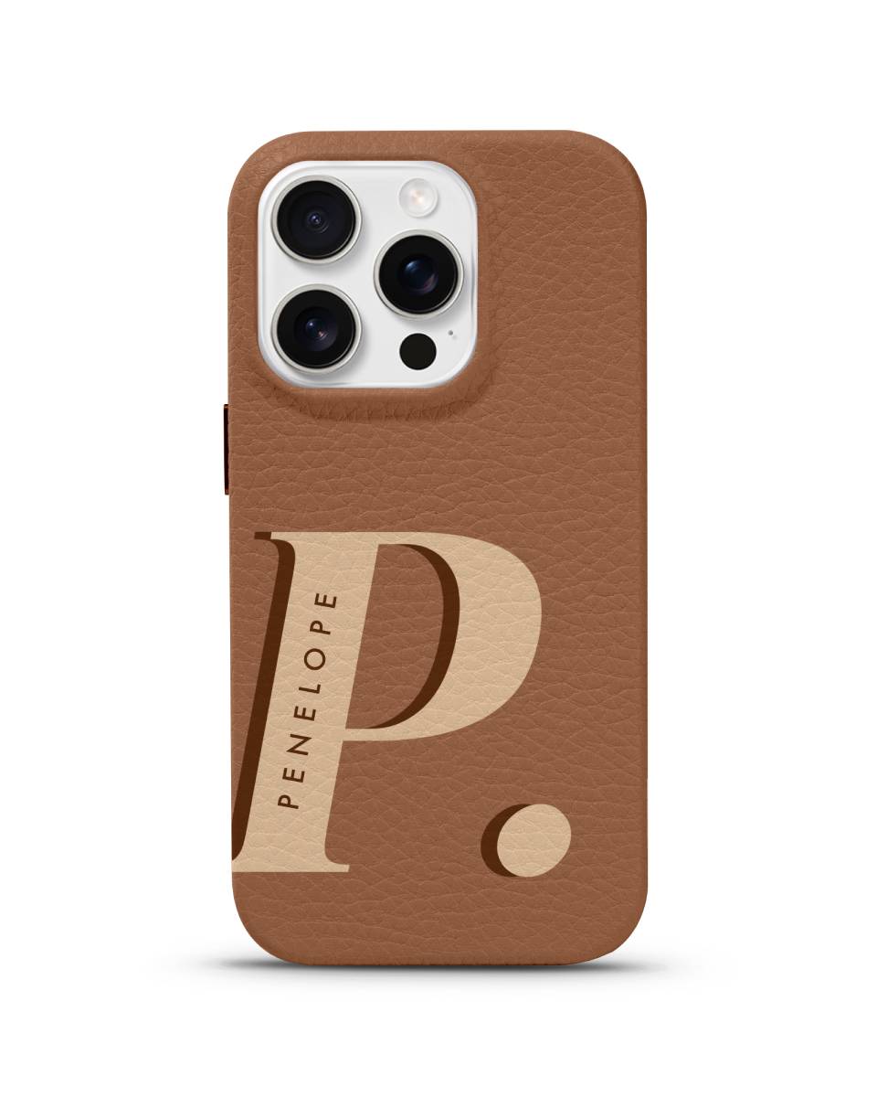 LEATHER MAGSAFE CASE - MODERN MONO