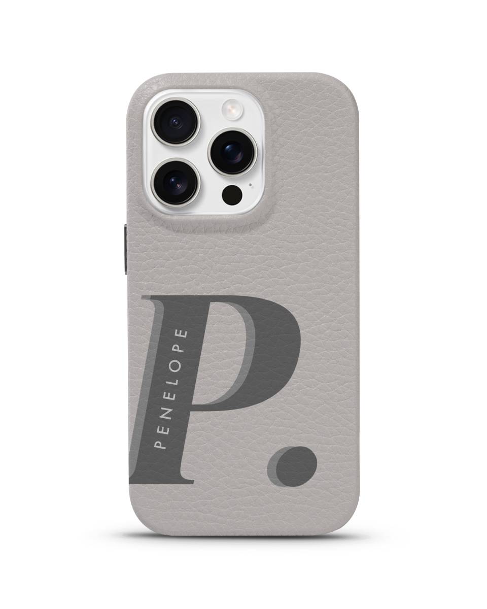 LEATHER MAGSAFE CASE - MODERN MONO