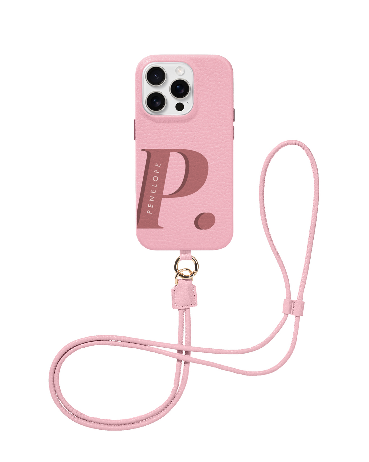 CROSSBODY LEATHER MAGSAFE CASE - MODERN MONO
