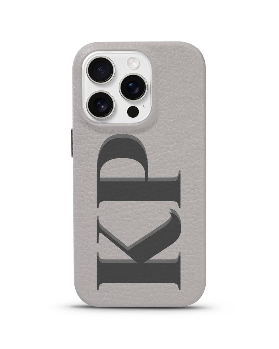 LEATHER MAGSAFE CASE - MONOGRAM MUSE