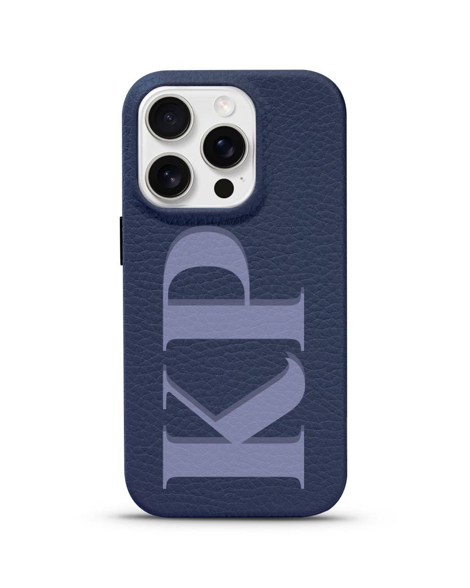 LEATHER MAGSAFE CASE - MONOGRAM MUSE