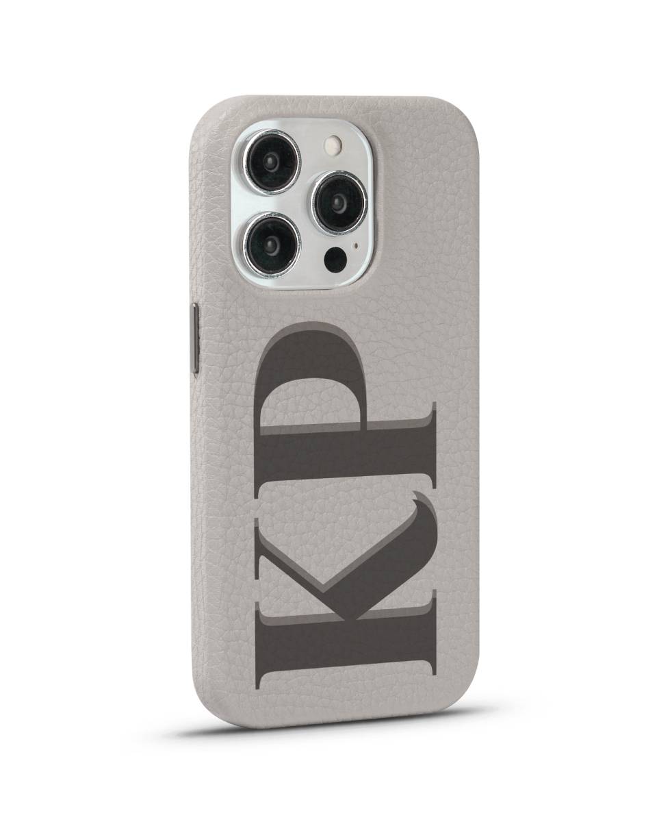 LEATHER MAGSAFE CASE - MONOGRAM MUSE