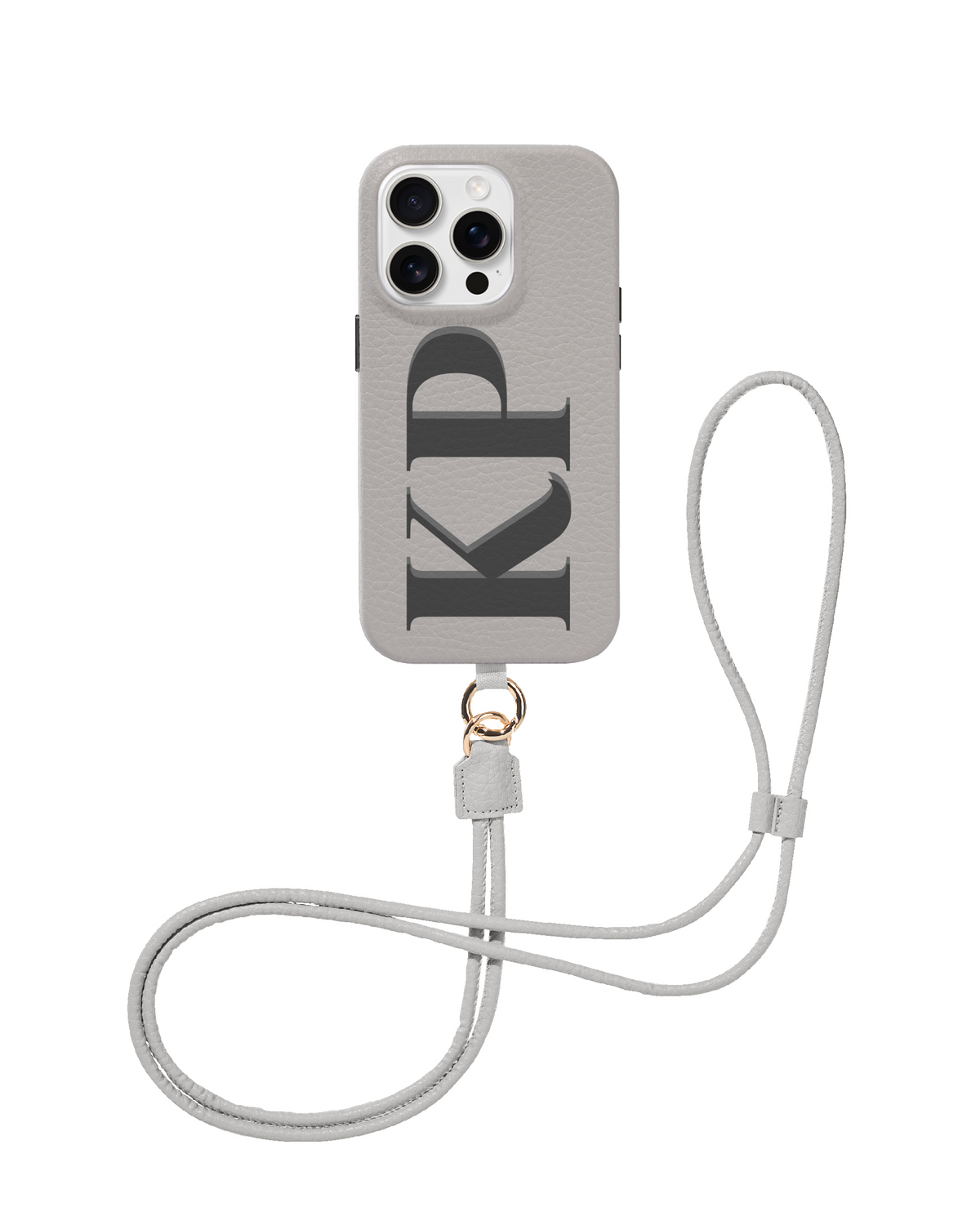 CROSSBODY LEATHER MAGSAFE CASE - MONOGRAM MUSE