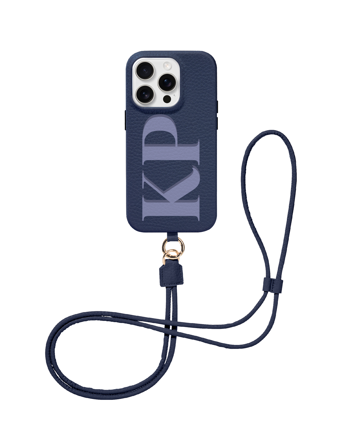 CROSSBODY LEATHER MAGSAFE CASE - MONOGRAM MUSE