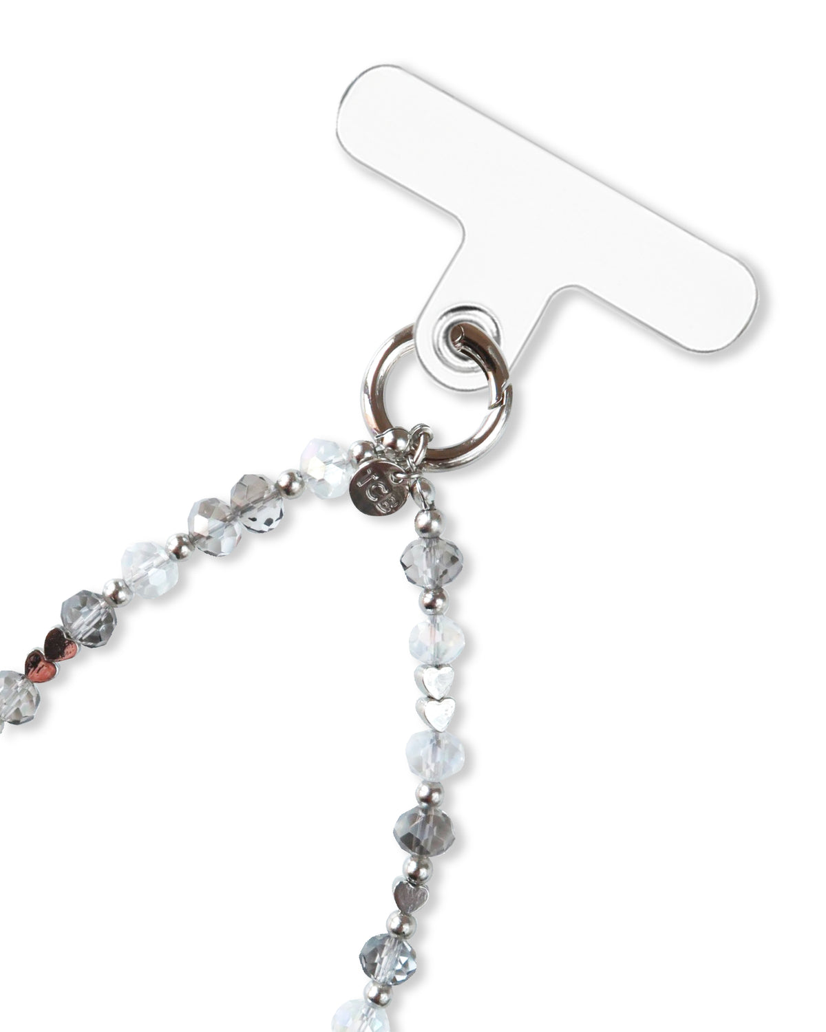BEADED PHONE STRAP - MOONSTONE