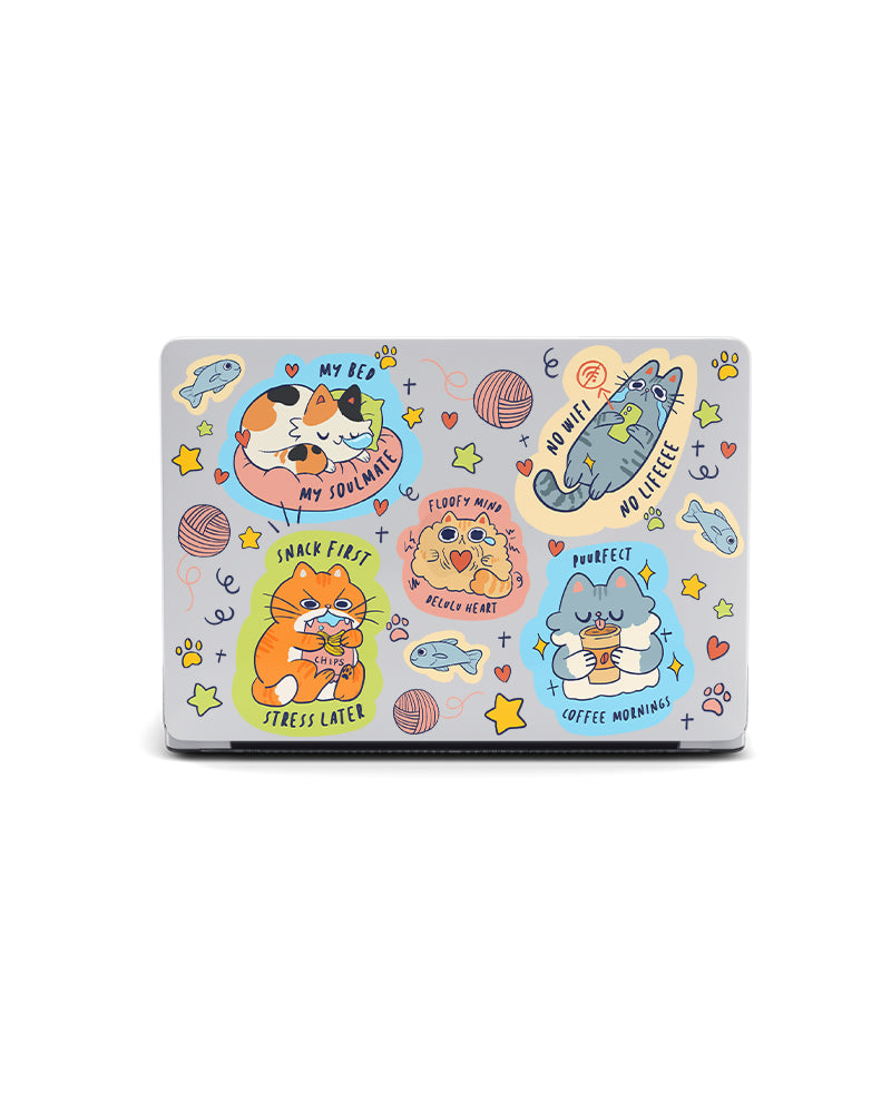 MACBOOK CASE - MEOW-ZY MOOD