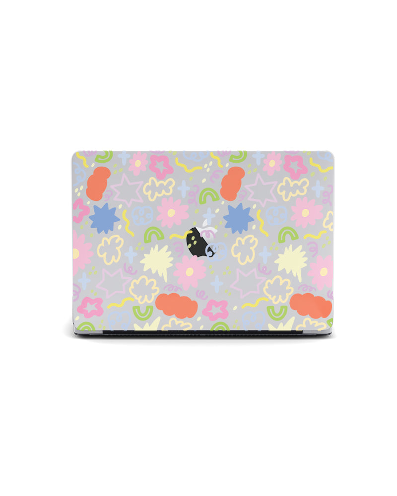 MACBOOK CASE - SCRIBBLE FLOWER