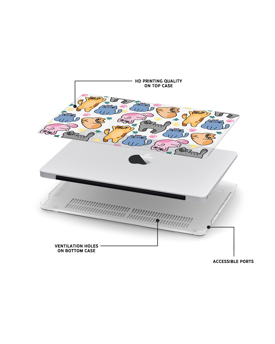 MACBOOK CASE - CATS IN THE HOUSE