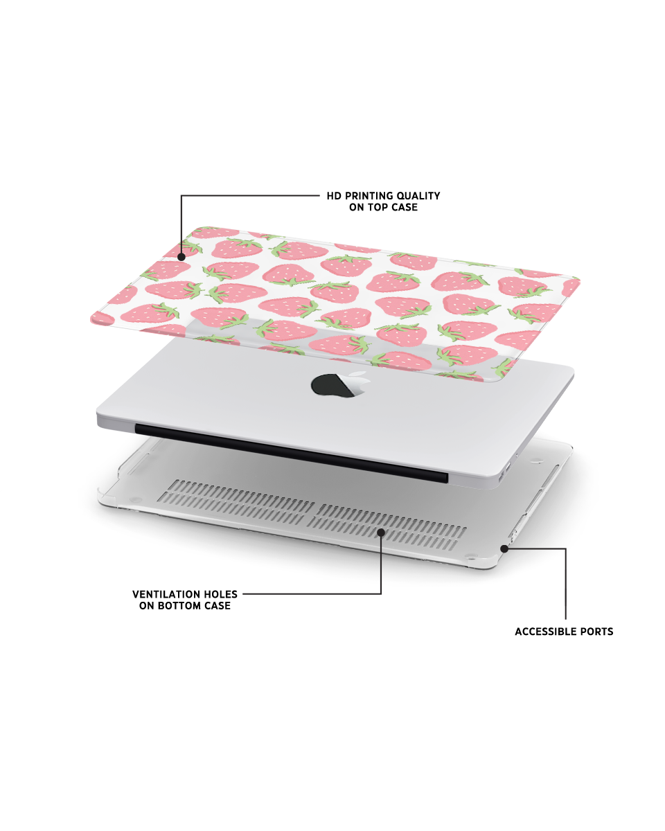 MACBOOK CASE - STRAWBERRY CANDY