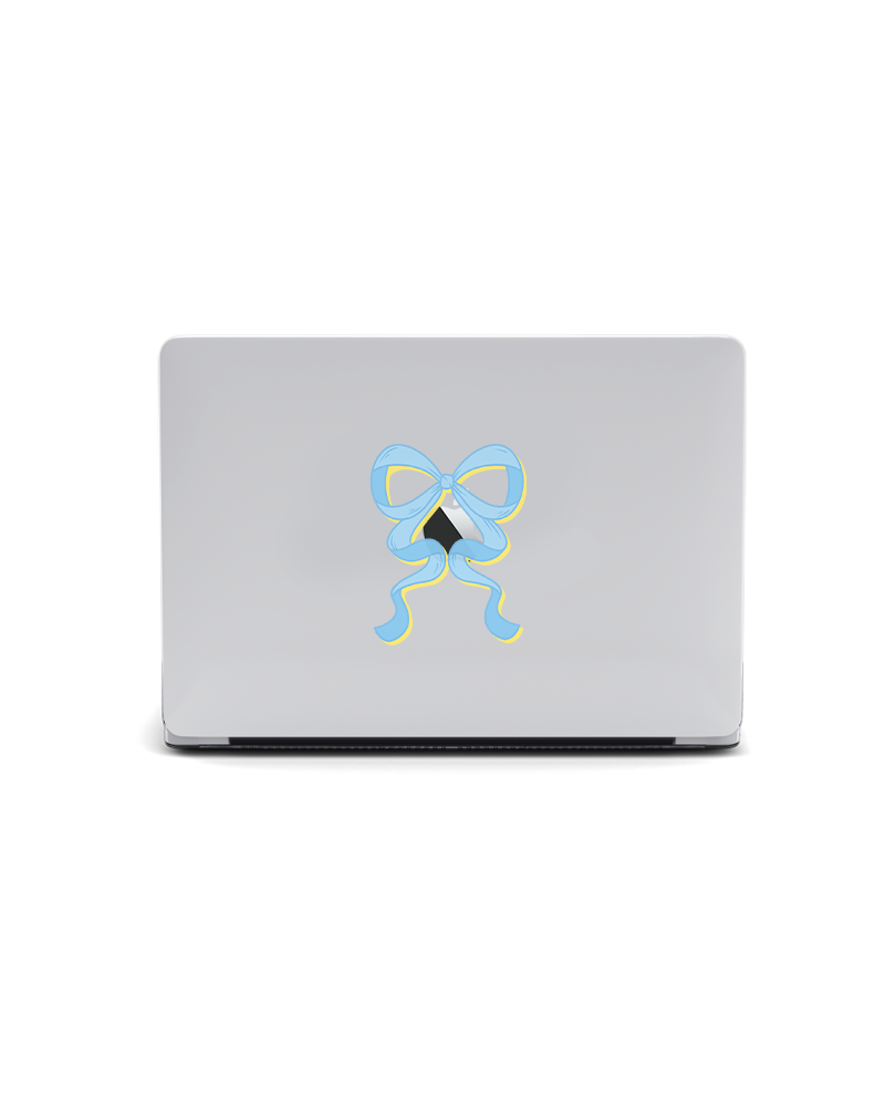 MACBOOK CASE - BLUE ON YELLOW