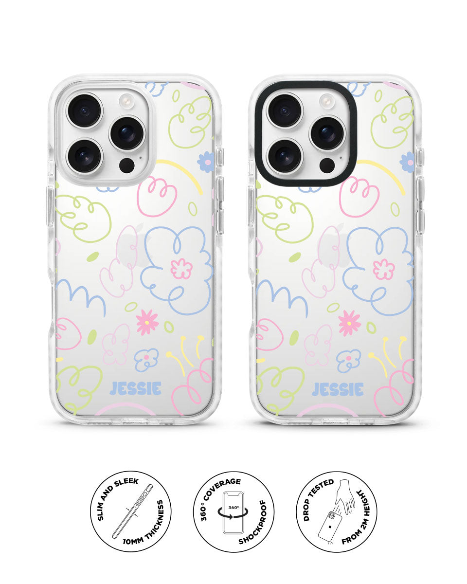 X-TECH BUMPER CASE - PASTEL FLORAL