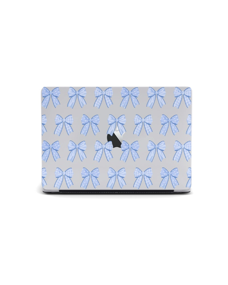 MACBOOK CASE - PERIWINKLE BOWS