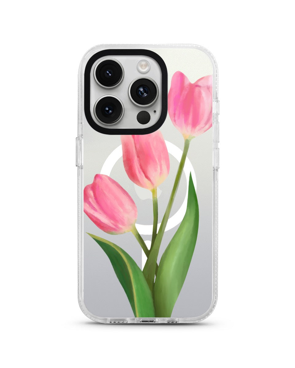 MAGSAFE CLOUD CASE - PINK TULIP
